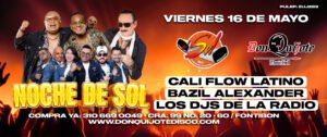 MESA X2 Personas NOCHE DE SOL 16 MAYO -[vlr x pers]