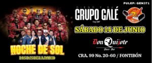 Palco X2 y/o X4  Personas - Grupo Gale [vlr x pers]