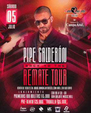 Preferencial- REMATE TOUR-PIPE CALDERON-BOGOTA[vlr x pers]