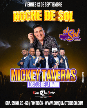 MESA X 4- Noche de Sol- Mickey Taveras (vlr x pers)