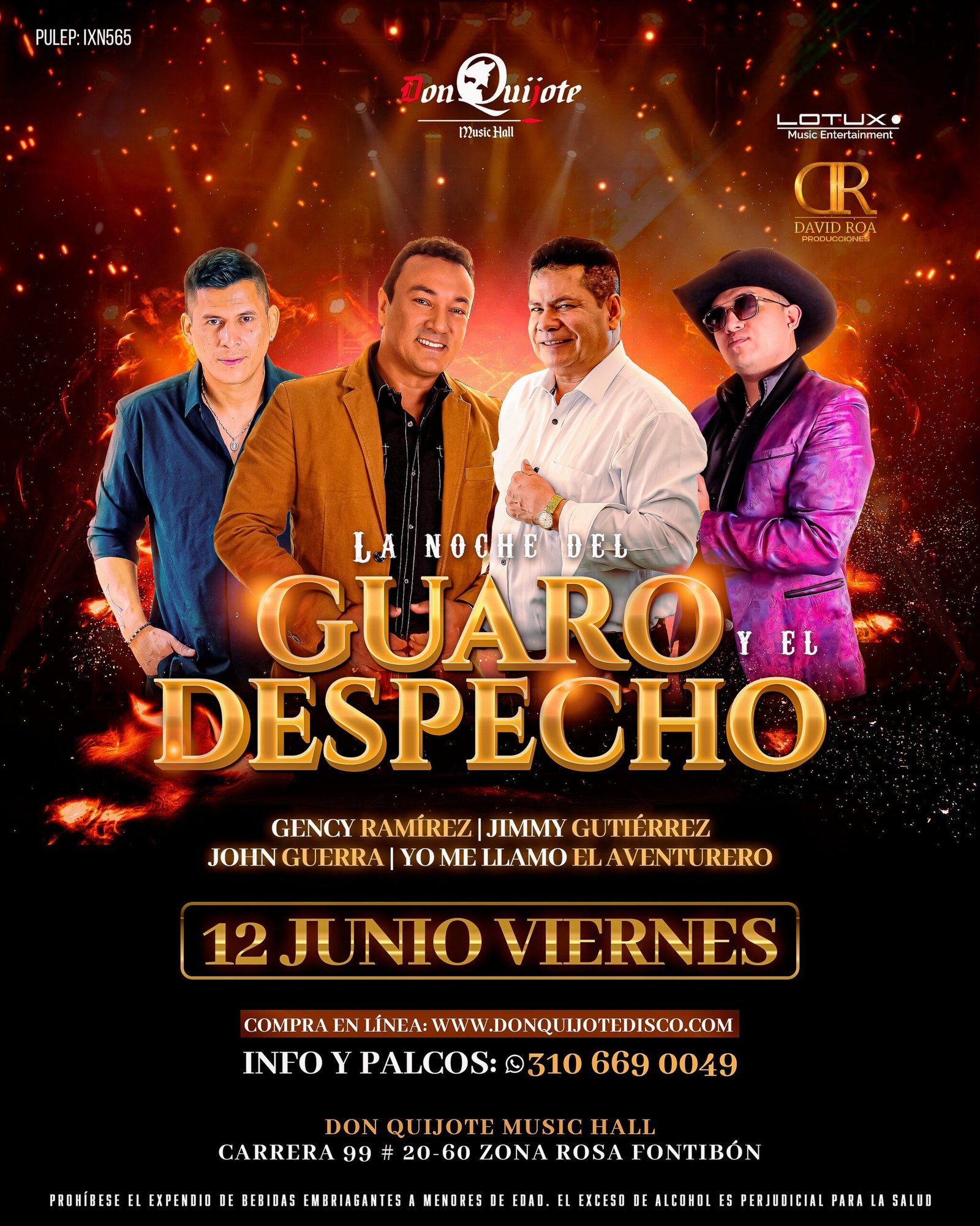 LA NOCHE DEL GUARO Y EL DESPECHO