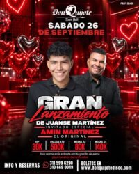 GRAN LANZAMIENTO JUANSE MARTINEZ